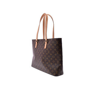 Louis Vuitton Tote Bag Monogram Brown Leather Luco